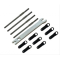 Thunder Tiger Flybarless articulation rod, titanium reinforced, (4) 3925, 3926